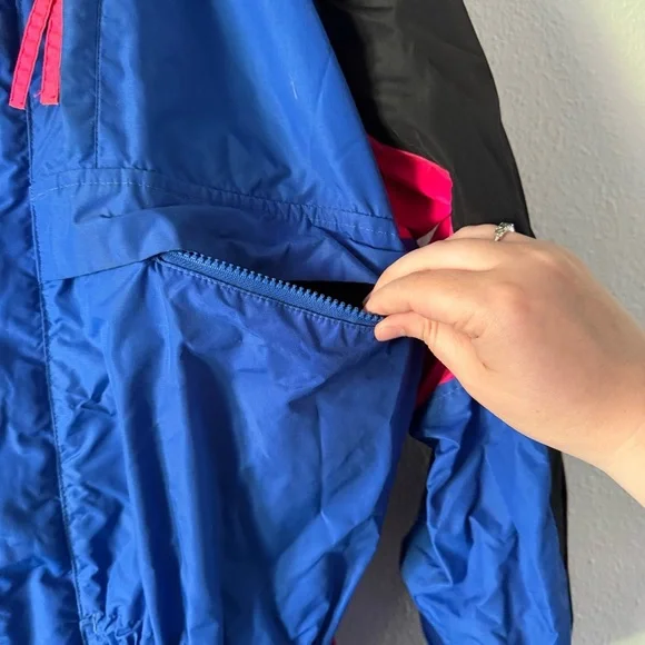Vintage Columbia Sportswear Nylon Outerwear Large Radial Sleeve Windbreaker Ski - Picture 8 of 16